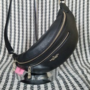 🏝 MAKE A REASONABLE OFFER Kate Spade Leila Fanny Belt Bag Black (001) NWT